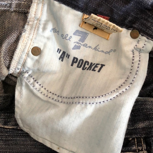 7 for all mankind “A” pocket jeans, Size 25 - Picture 7 of 9